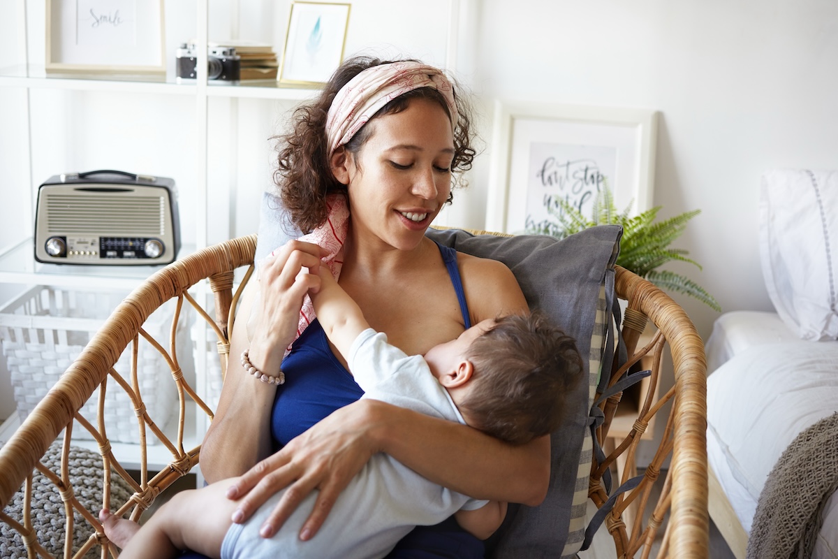 Woman breastfeeding